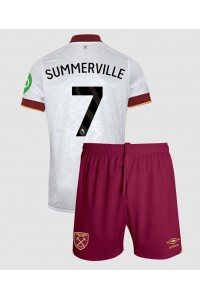 West Ham United Crysencio Summerville #7 Jalkapallovaatteet Lasten Kolmas peliasu 2024-25 Lyhythihainen (+ Lyhyet housut)